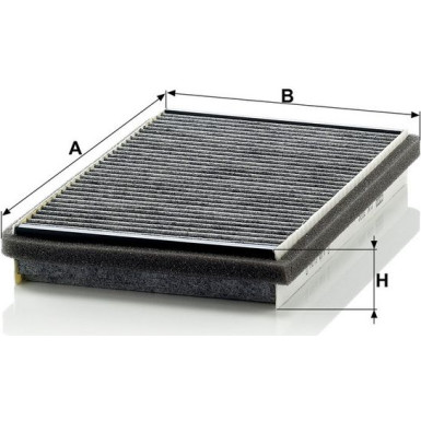 MANN-FILTER CUK 3020 Innenraumfilter, Aktivkohlefilter MANN-FILTER CUK 3020 Innenraumfilter, Aktivkohlefilter