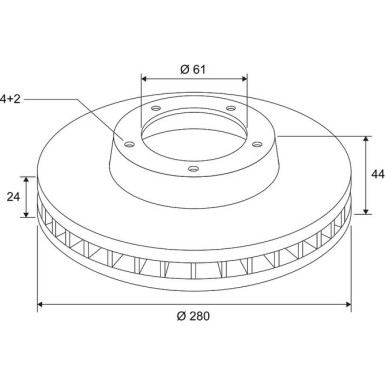 Bremsscheibe 672908
