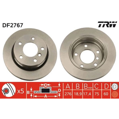 Bremsscheibe DF2767 Bremsscheibe DF2767