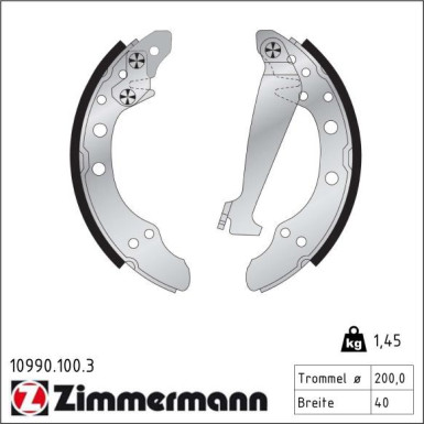 Bremsbackensatz 10990.100.3