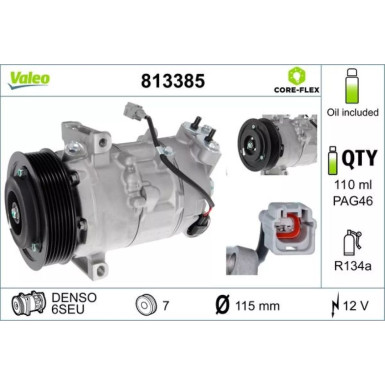 Kompressor, Klimaanlage 813385 Kompressor, Klimaanlage 813385