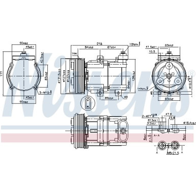 Nissens Kompressor, Klimaanlage FIRST FIT 890081