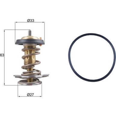 Mahle Thermostat, Kühlmittel BEHR TX 264 82D Mahle Thermostat, Kühlmittel BEHR TX 264 82D