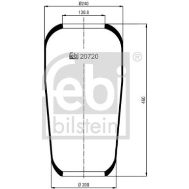 FEBI BILSTEIN 20720 Federbalg, Luftfederung