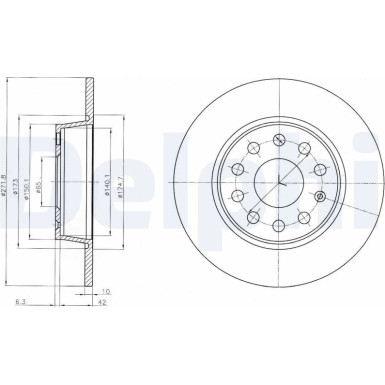 Bremsscheibe BG4324C Bremsscheibe BG4324C