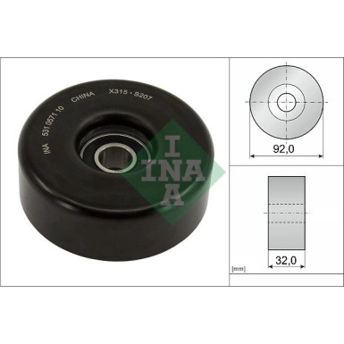 INA Spannrolle, Keilrippenriemen 531 0571 10