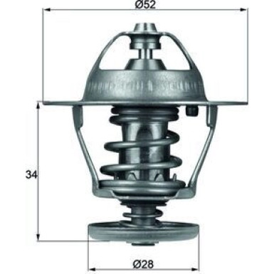 Mahle Thermostat, Kühlmittel BEHR TX 68 88D