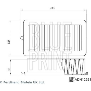 Blue Print Luftfilter ADN12291