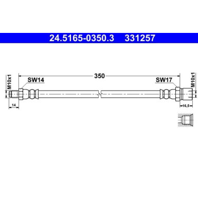 Bremsschlauch 24.5165-0350.3