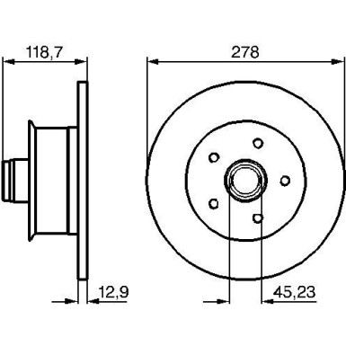 BOSCH Bremsscheibe 0 986 478 136