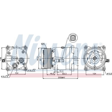 Kompressor, Klimaanlage 89122 Kompressor, Klimaanlage 89122