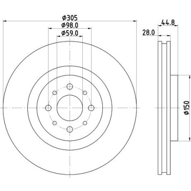 Bremsscheibe 8DD 355 117-111 Bremsscheibe 8DD 355 117-111