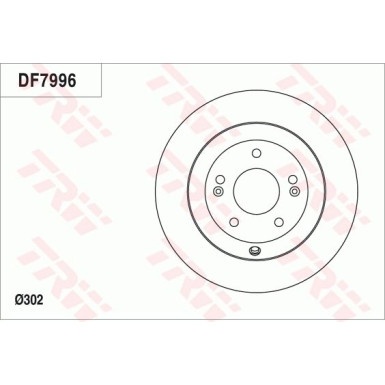 TRW Bremsscheibe DF7996 TRW Bremsscheibe DF7996