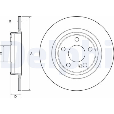 Delphi Bremsscheibe BG4558C Delphi Bremsscheibe BG4558C
