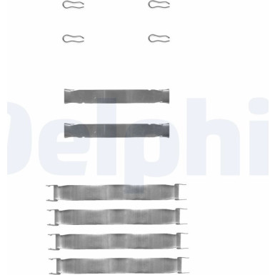 Delphi Zubehörsatz, Scheibenbremsbelag LX0019