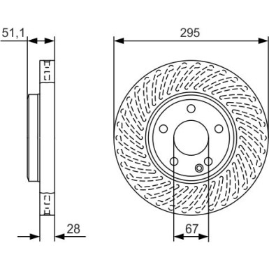 BOSCH Bremsscheibe 0 986 479 A58