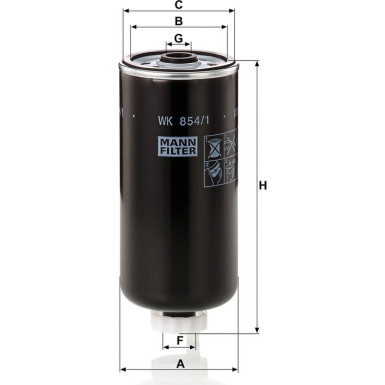 Kraftstofffilter WK 854/1 Kraftstofffilter WK 854/1