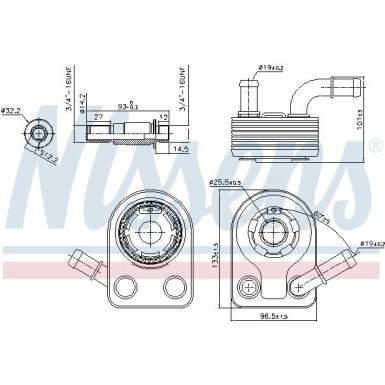 Nissens Ölkühler, Motoröl FIRST FIT 90972