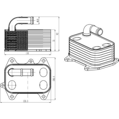 NRF Ölkühler, Motoröl 31837