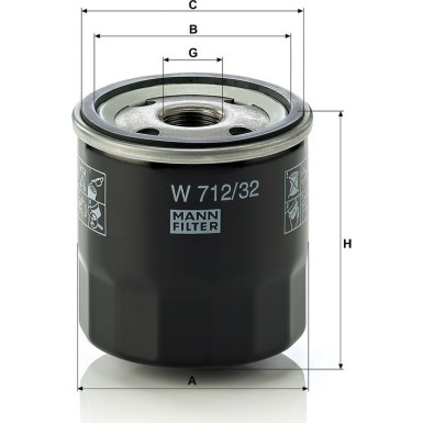 Ölfilter W 712/32