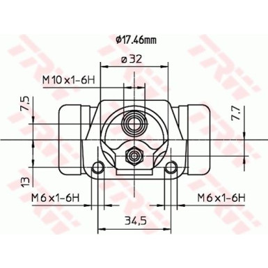 TRW Radbremszylinder BWC187 TRW Radbremszylinder BWC187