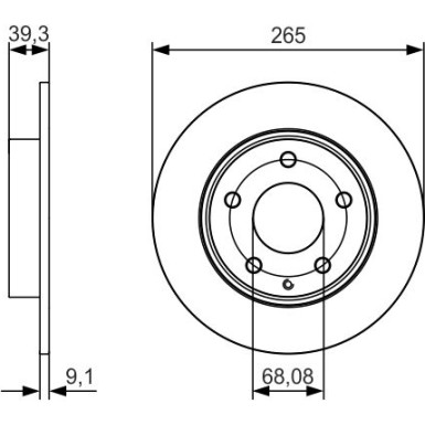 Bremsscheibe 0 986 479 C26