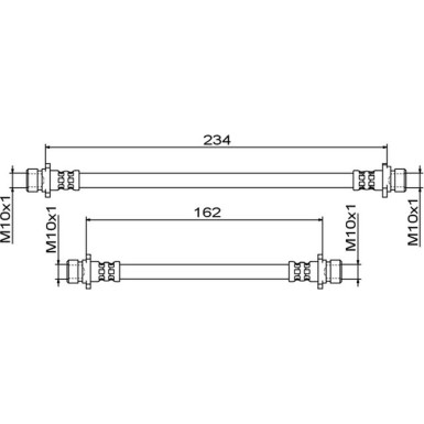 Metzger Bremsschlauch 4111861