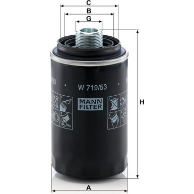 Ölfilter W 719/53