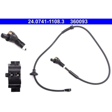 ATE Sensor, Raddrehzahl 24.0741-1108.3