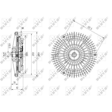 NRF Kupplung, Kühlerlüfter 49594