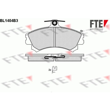 FTE Bremsbelagsatz, Scheibenbremse 9010177