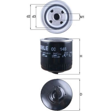 Knecht Ölfilter OC 145 Knecht Ölfilter OC 145