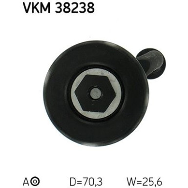 SKF Spannrolle, Keilrippenriemen VKM 38238