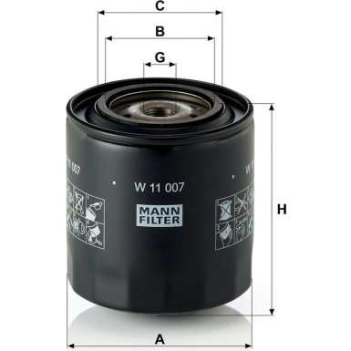 Ölfilter W 11 007 Ölfilter W 11 007