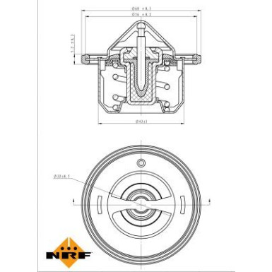 Thermostat, Kühlmittel 725097 Thermostat, Kühlmittel 725097