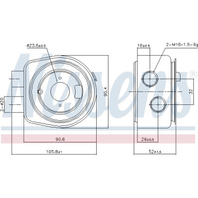 Nissens Ölkühler, Motoröl FIRST FIT 90986