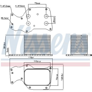 Nissens Ölkühler, Motoröl FIRST FIT 90906