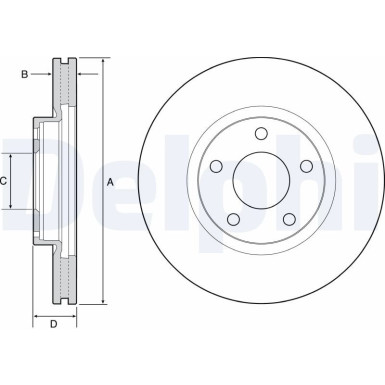 Delphi Bremsscheibe BG4562C Delphi Bremsscheibe BG4562C