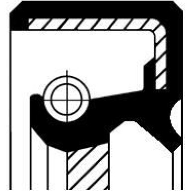 Corteco Wellendichtring, Kurbelwelle 15026220B