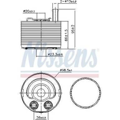 Nissens Ölkühler, Motoröl FIRST FIT 91177