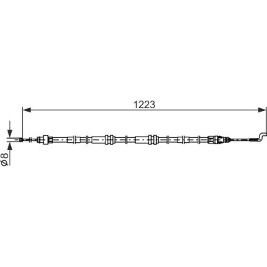 Seilzug, Feststellbremse 1 987 482 862 Seilzug, Feststellbremse 1 987 482 862