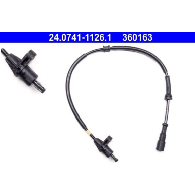 Sensor, Raddrehzahl 24.0741-1126.1 Sensor, Raddrehzahl 24.0741-1126.1