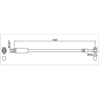 Metzger Bremsschlauch 4112042