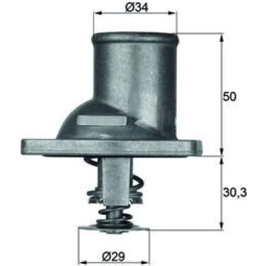 Mahle Thermostat, Kühlmittel BEHR TI 1 83