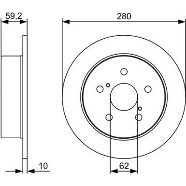 BOSCH Bremsscheibe 0 986 479 520 BOSCH Bremsscheibe 0 986 479 520