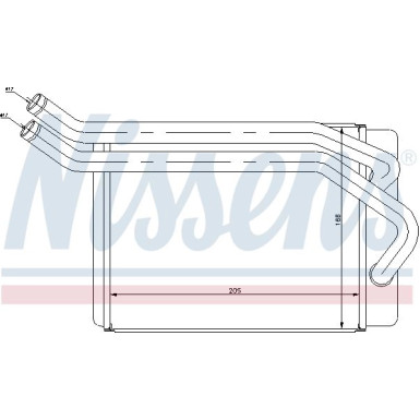 Nissens Wärmetauscher, Innenraumheizung 77614