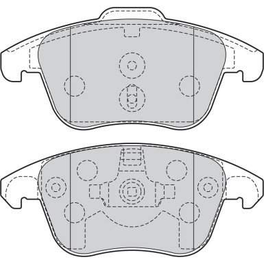 Bremsbelagsatz, Scheibenbremse 302099