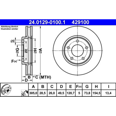 Bremsscheibe 24.0129-0100.1