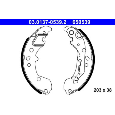 Bremsbackensatz 03.0137-0539.2