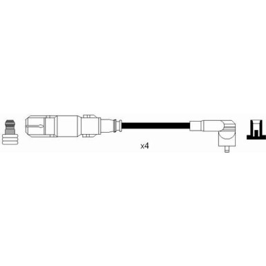 NGK Zündleitungssatz 7302 NGK Zündleitungssatz 7302